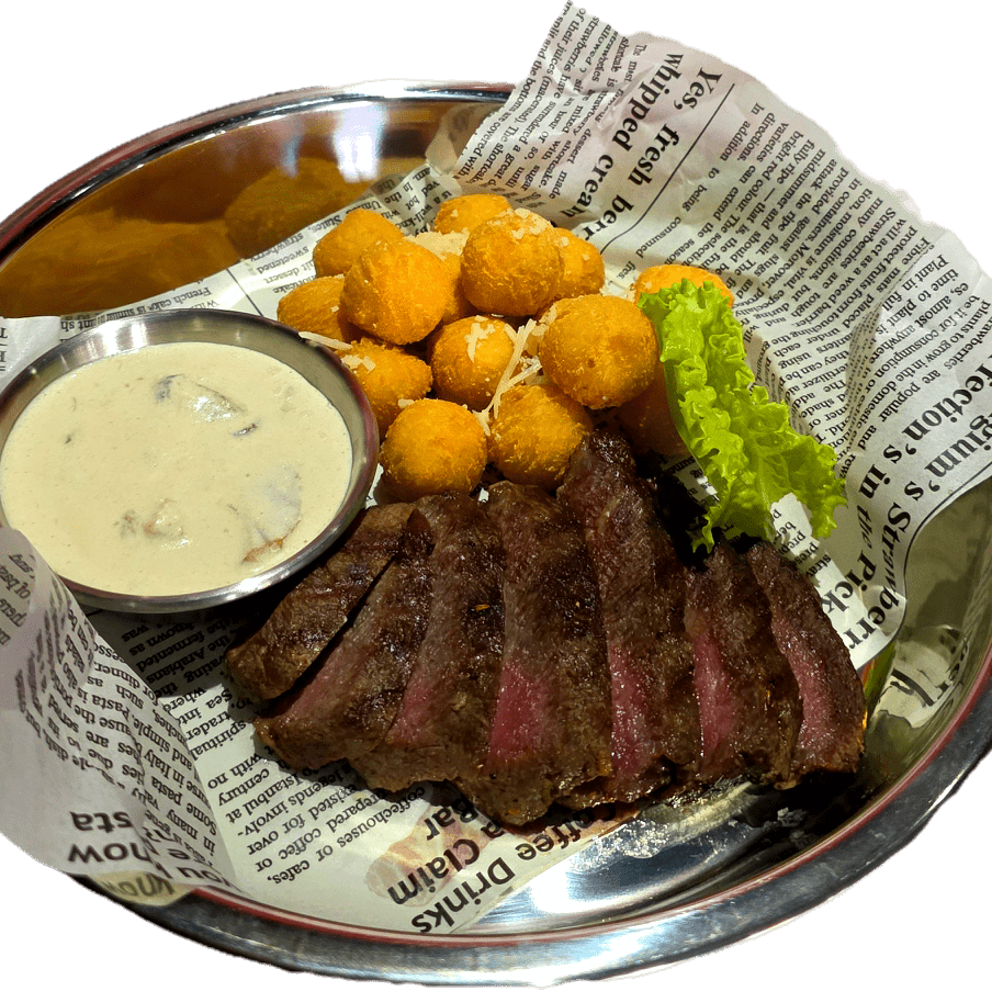 Купить CТРИТ СТЕЙК 200г / MEAT FILLET &amp; POTATOES 