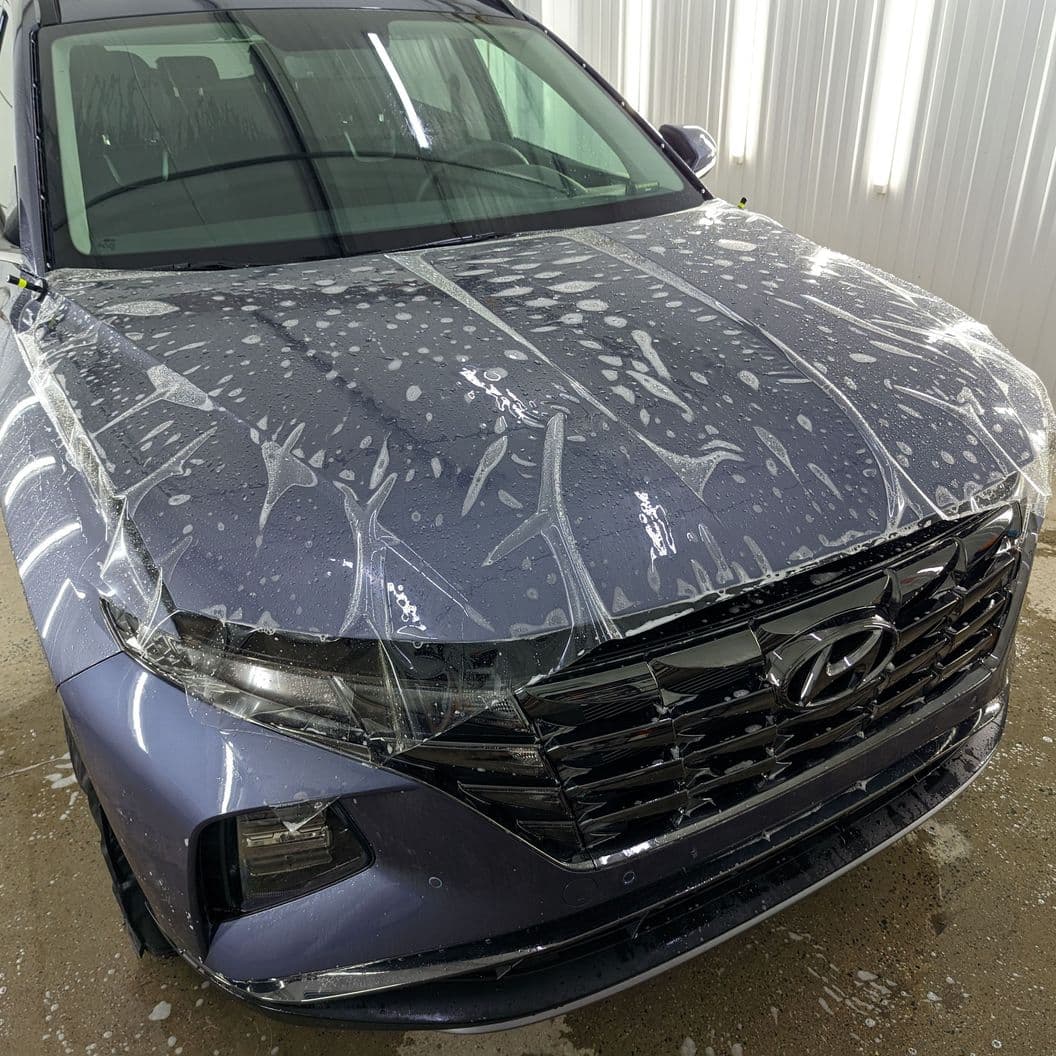 Купить Оклейка Hyundai Tucson антигравийной пленкой