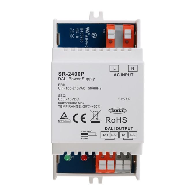 SR-GW-EDA Шлюз для управления устройствами DALI по локальной сети Встроенный блок питания DALI Купить SR-GW-EDA