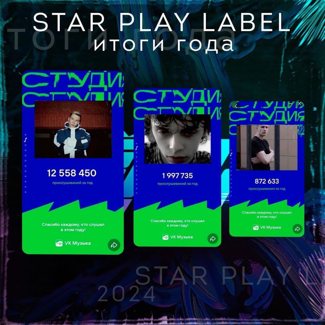 Дистрибуция через наш лейбл STAR PLAY