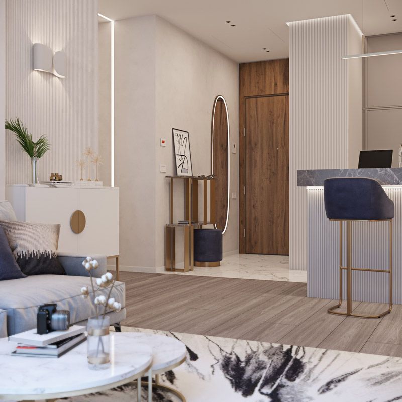 Дизайн интерьера в Neva Towers Москва-Сити