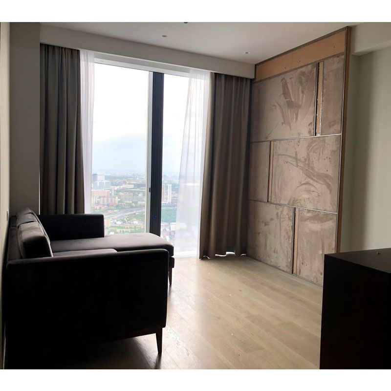 Дизайн интерьера студии в Neva Towers Москва-Сити фото