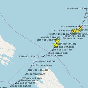 Подача сигналов SSAS и DISTRESS с борта тх "Валерий Васильев"