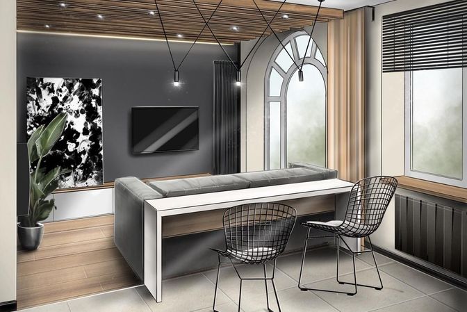 Проект "Monochrome loft"