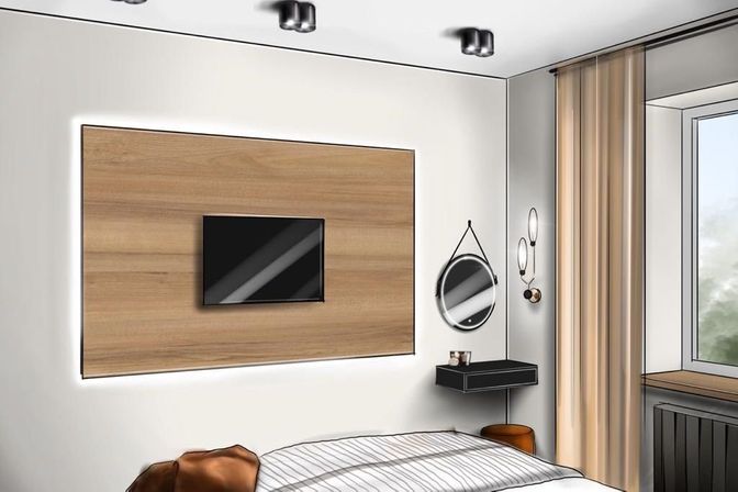 Проект "Monochrome loft"