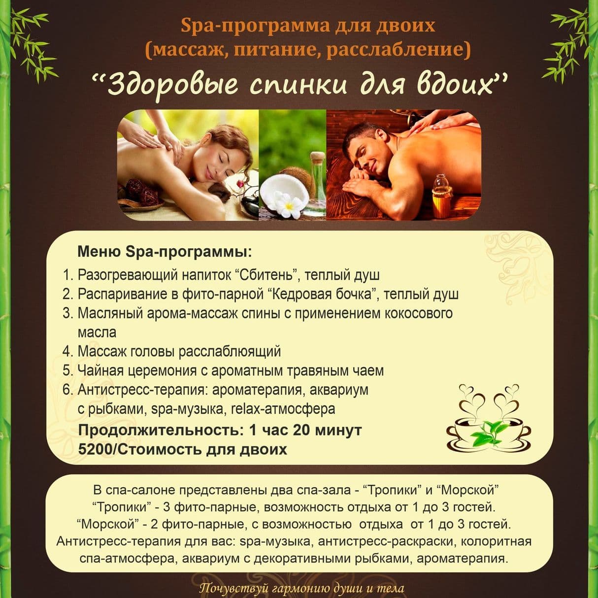 Спа-программа Здоровые спинки