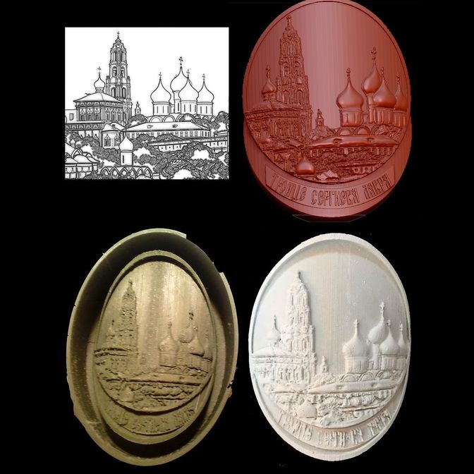 Рисунок, 3d Модель, Мастермодель и Оттиск Сергиев Посад
