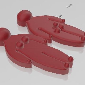 3d Модель свечи Мужчина и Женщина