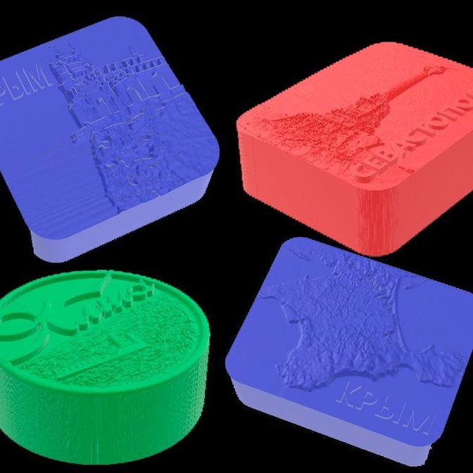 3d Модель набор мыла КРЫМ