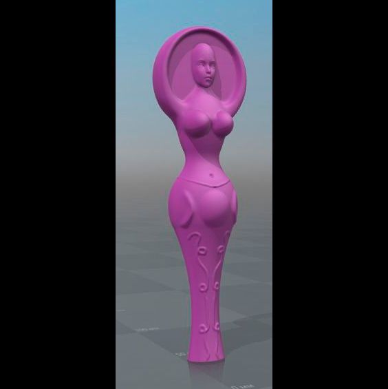 3d Модель свечи Богиня