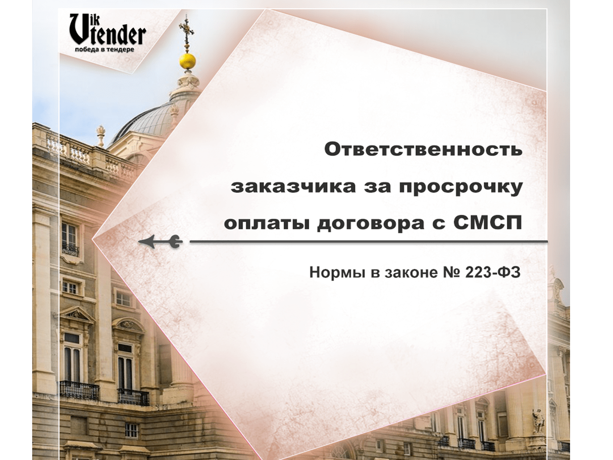 Ответственность заказчика за просрочку оплаты договора с СМСП