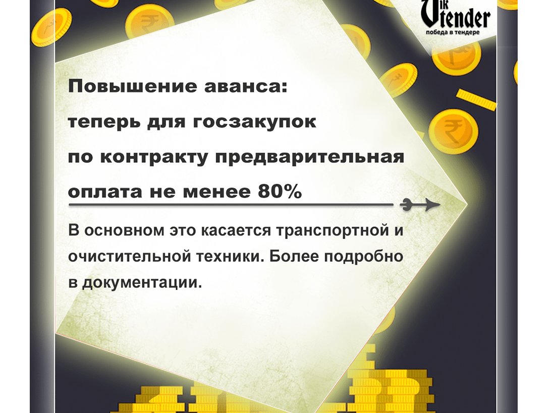 В перечень продукции, при закупках которой получатели средств федерального бюджета закрепляют в контрактах аванс не менее 80% планируется включить: