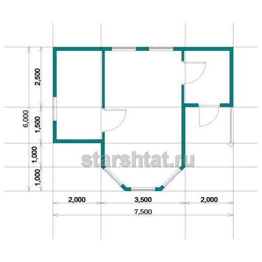 Купить Дом 10 - 6х7.5