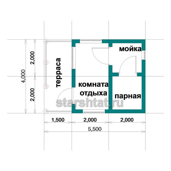 Купить Баня 8 - 4х5.5