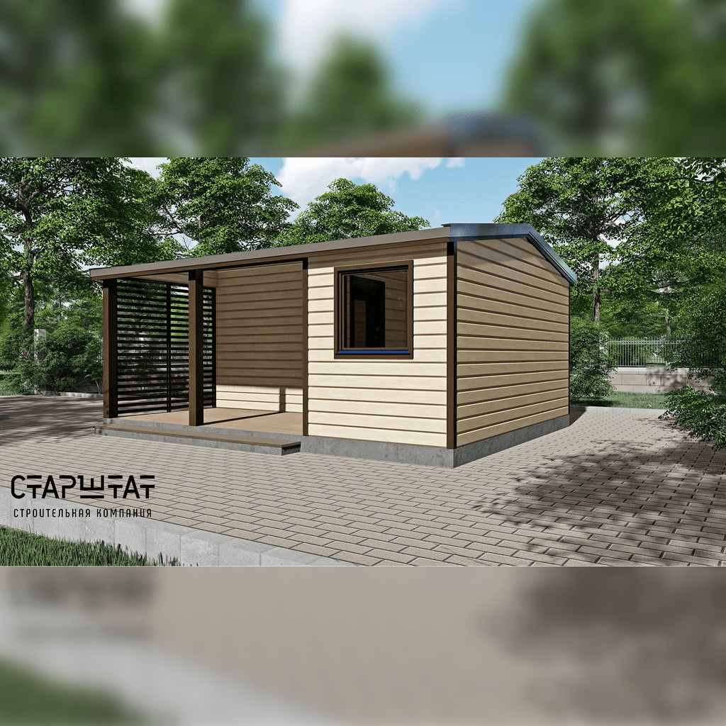 Купить Модульная баня 8 - 4.6х6