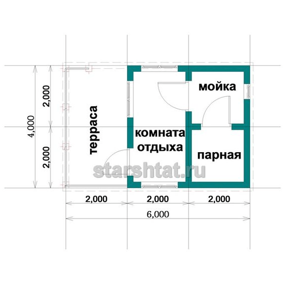 Купить Баня 9 - 4х6