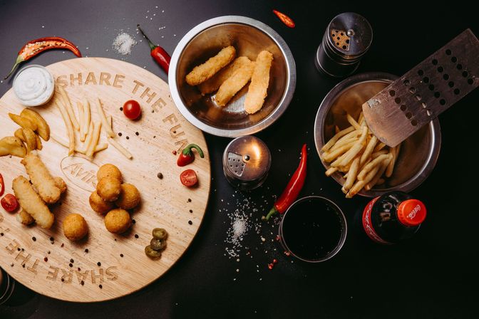 Съёмка меню для ресторана быстрого питания Magic Burger