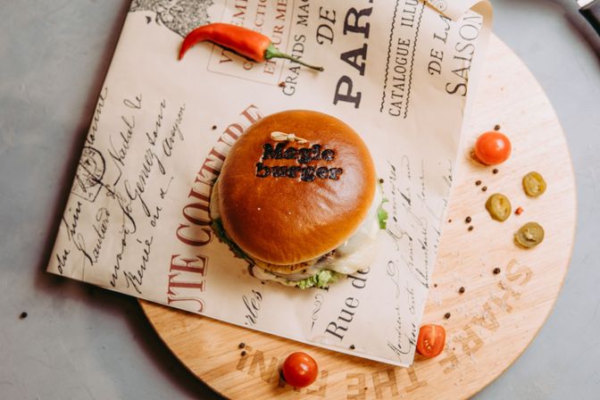 Съёмка меню для ресторана быстрого питания Magic Burger