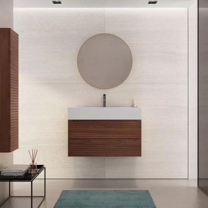 Ребристая тумба под умывальник