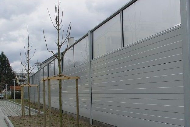 Комбинированный экран, светопрозрачные панели