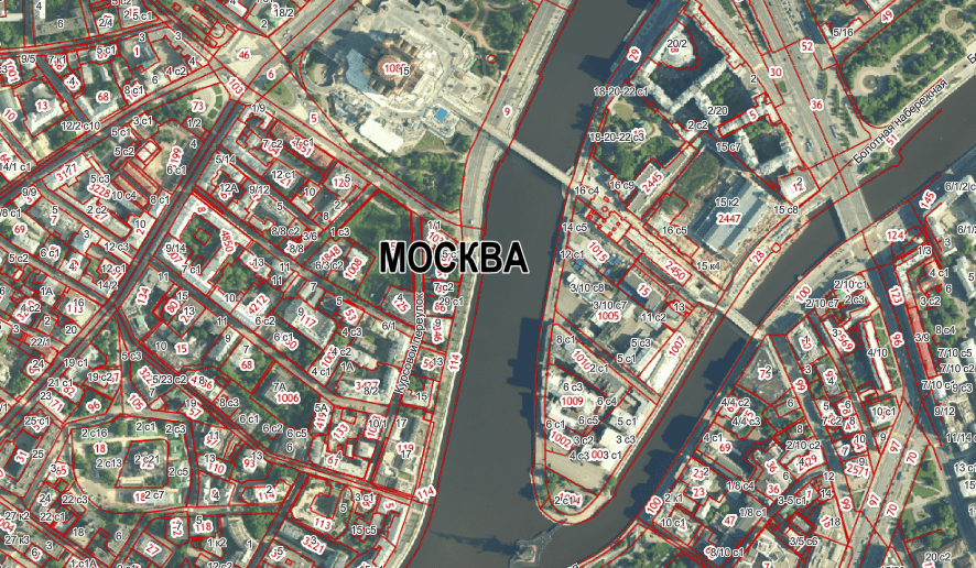 Карта Москвы