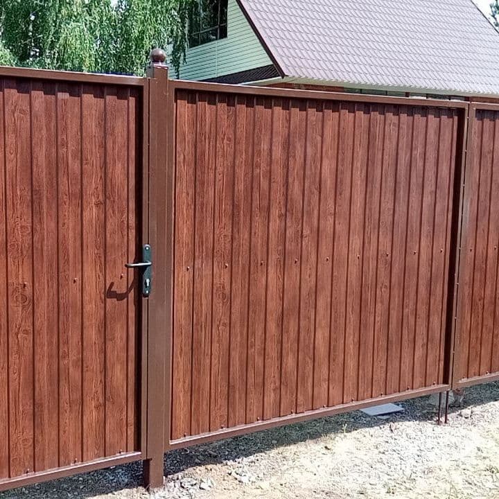 Купить Ворота и калитка "В рамке" 