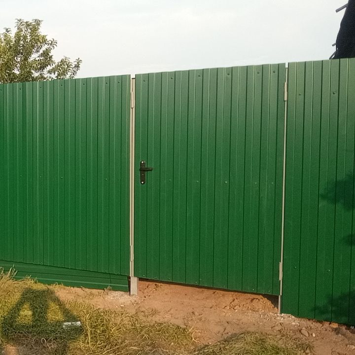 Купить Ворота  и калитка "Дачные" с каркасом из профильной трубы 20х40мм