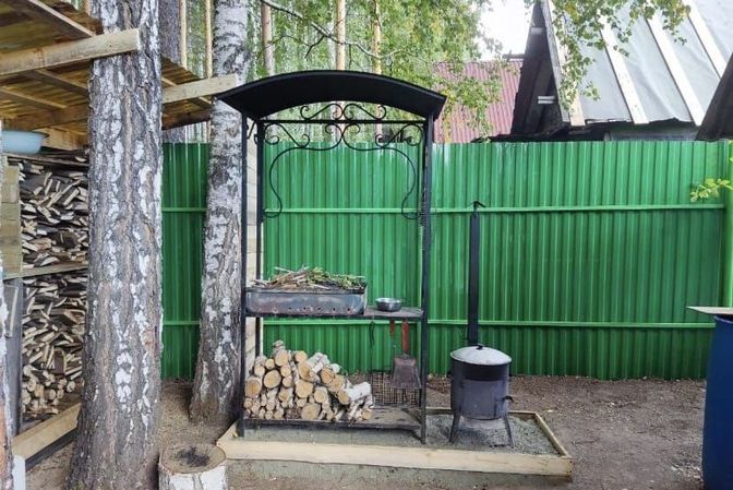 Готовые работы беседок, навесов, заборов, теплиц, автомоек и др сооружений из профнастила «Локопласт»