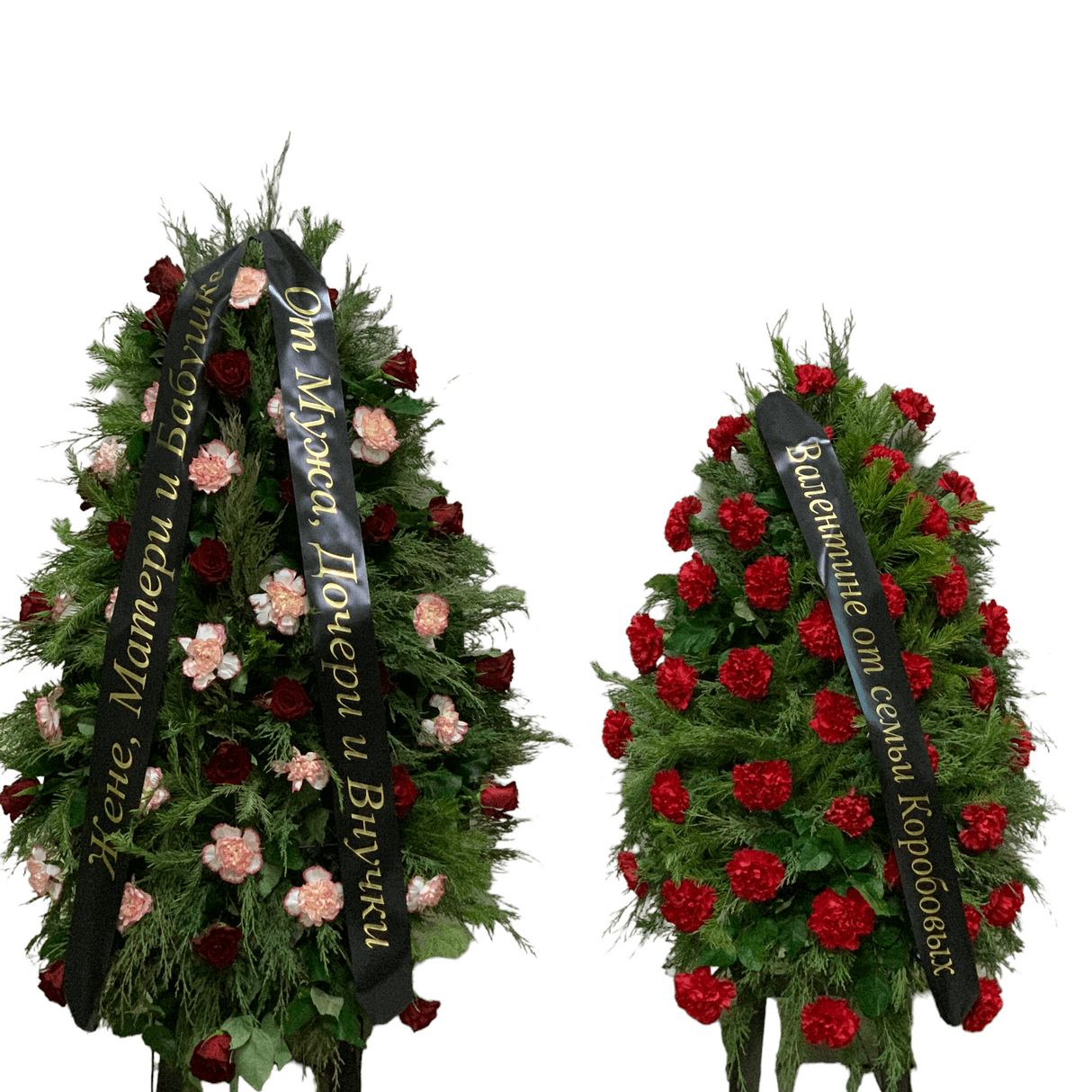 Букет "Кпасные розы на похороны" с доставкой.