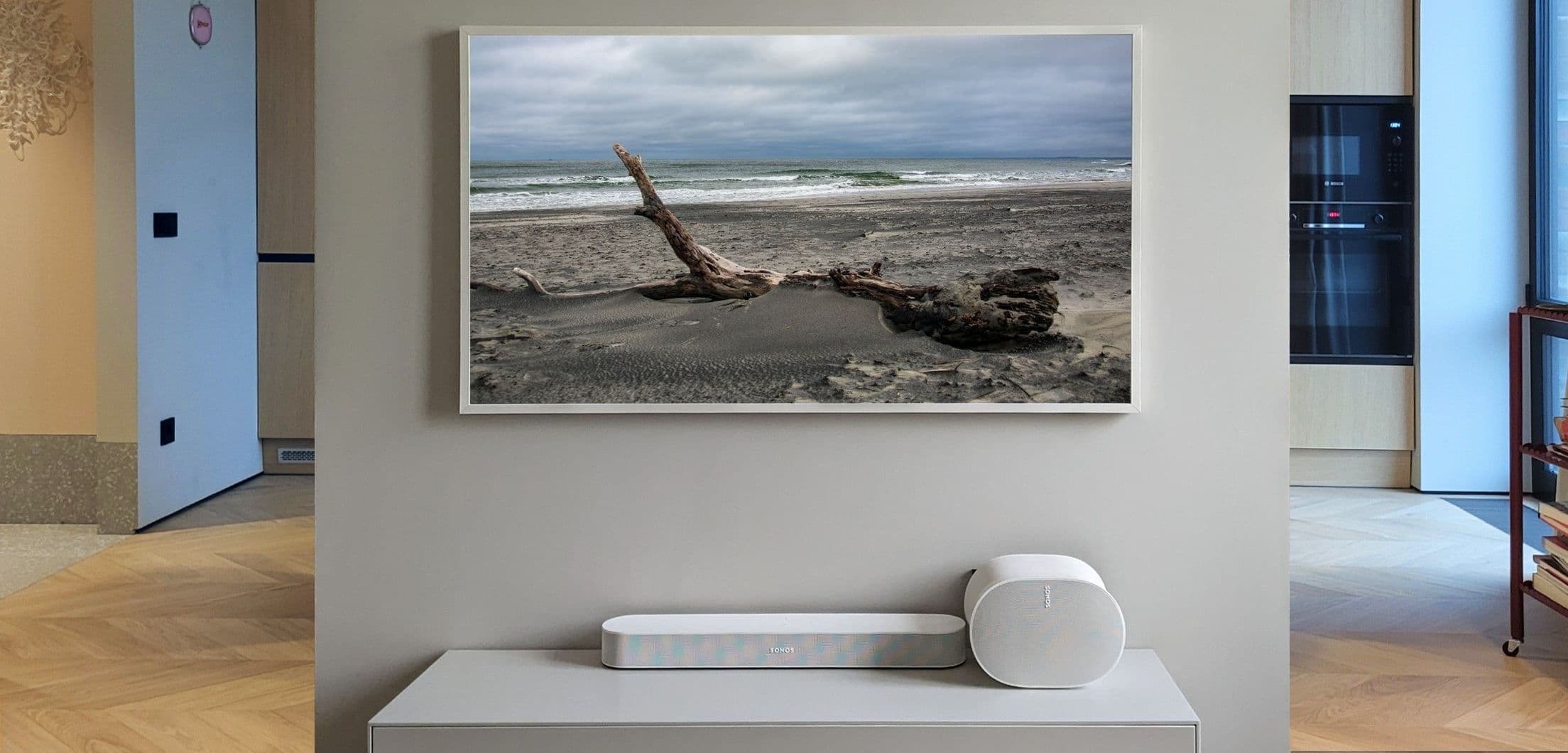 Samsung Frame TV с собственной фотографией