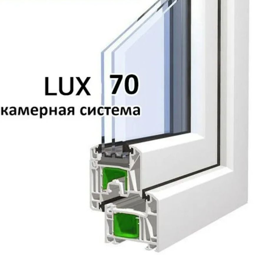 Окно из профиля Shmitz 70 Характеристики: 5и камерная ПВХ система- класс А Армирование -1.5 мм ГОСТ Стеклопакет- 32мм однокамерный Уплотнение- ченого 