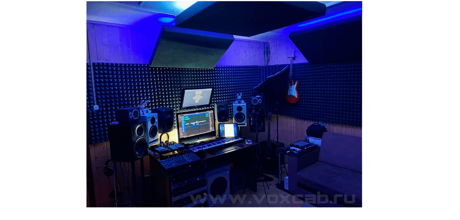 Звукопоглощающие панели черные VoxCab