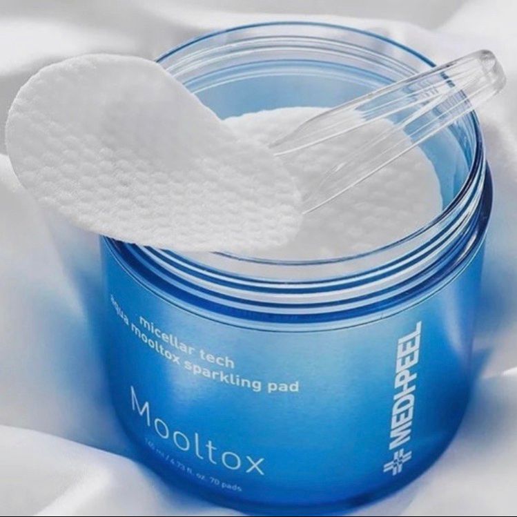 Купить Пэды для лица MEDI-PEEL Aqua Mooltox Sparkling Pad хлопковые пэды на основе газированной  воды. 