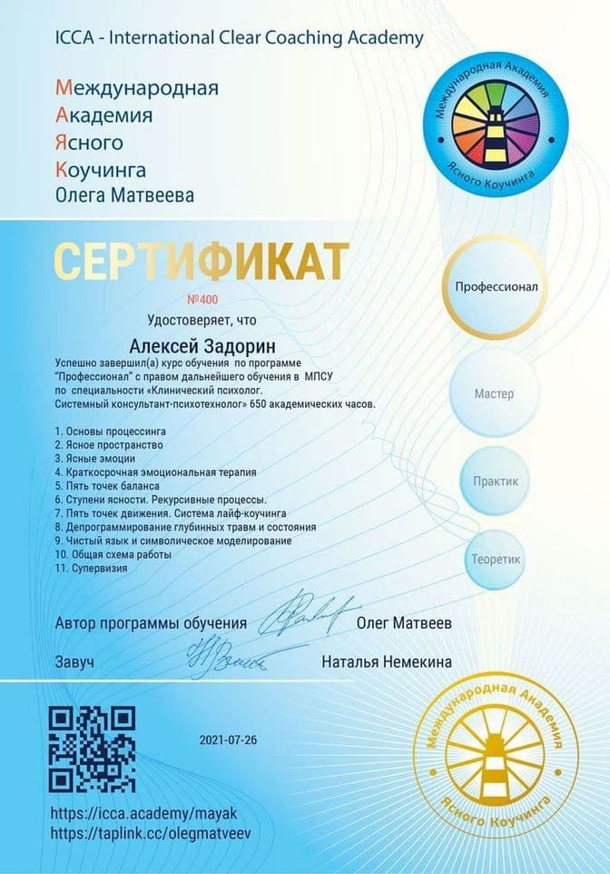 Сертификаты