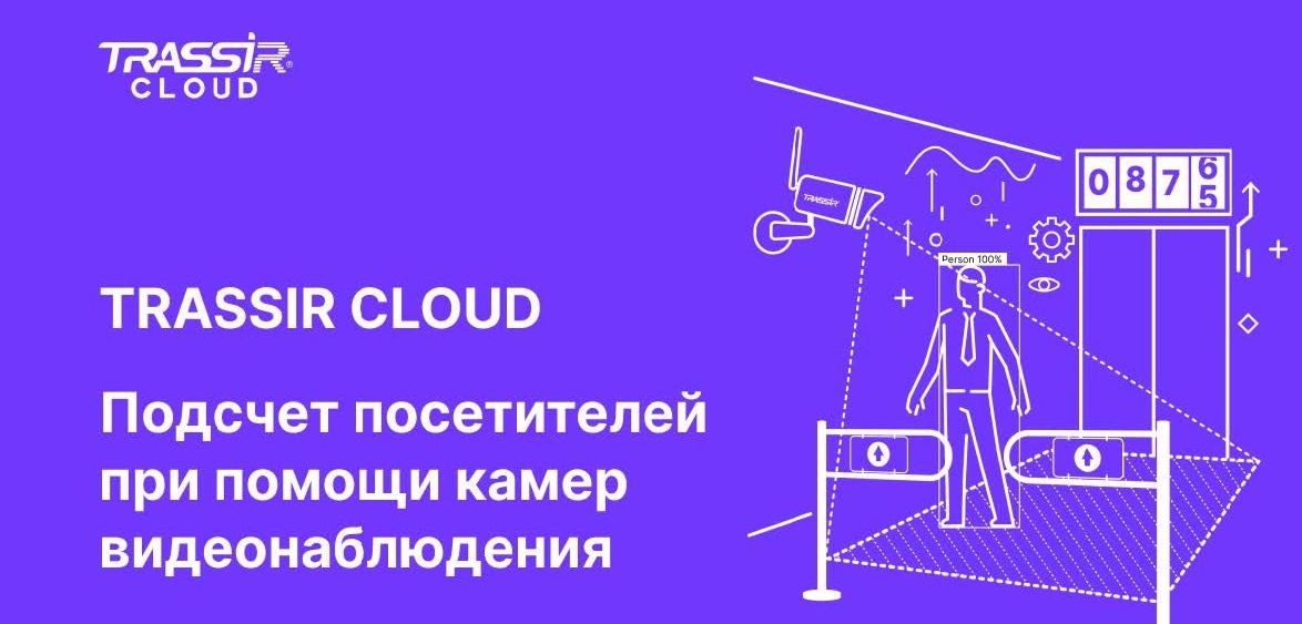 Trassir Cloud - подсчет посетителей при помощи камер видеонаблюдения