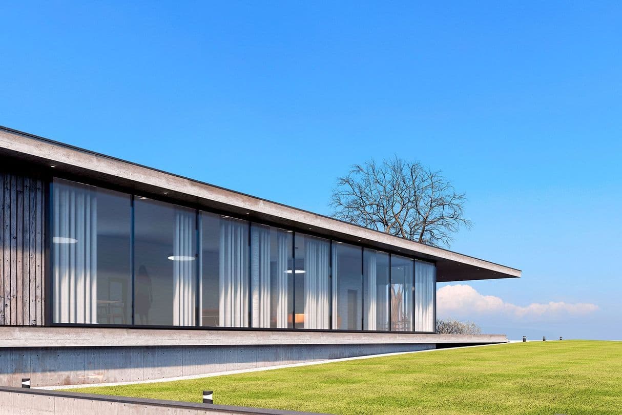 Современный одноэтажный дом по фен шуй / Feng Shui Architects