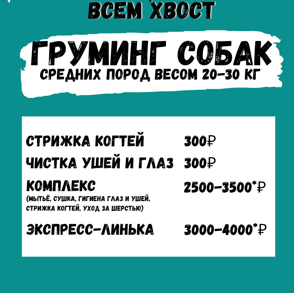 Купить Груминг собак 20-30 кг