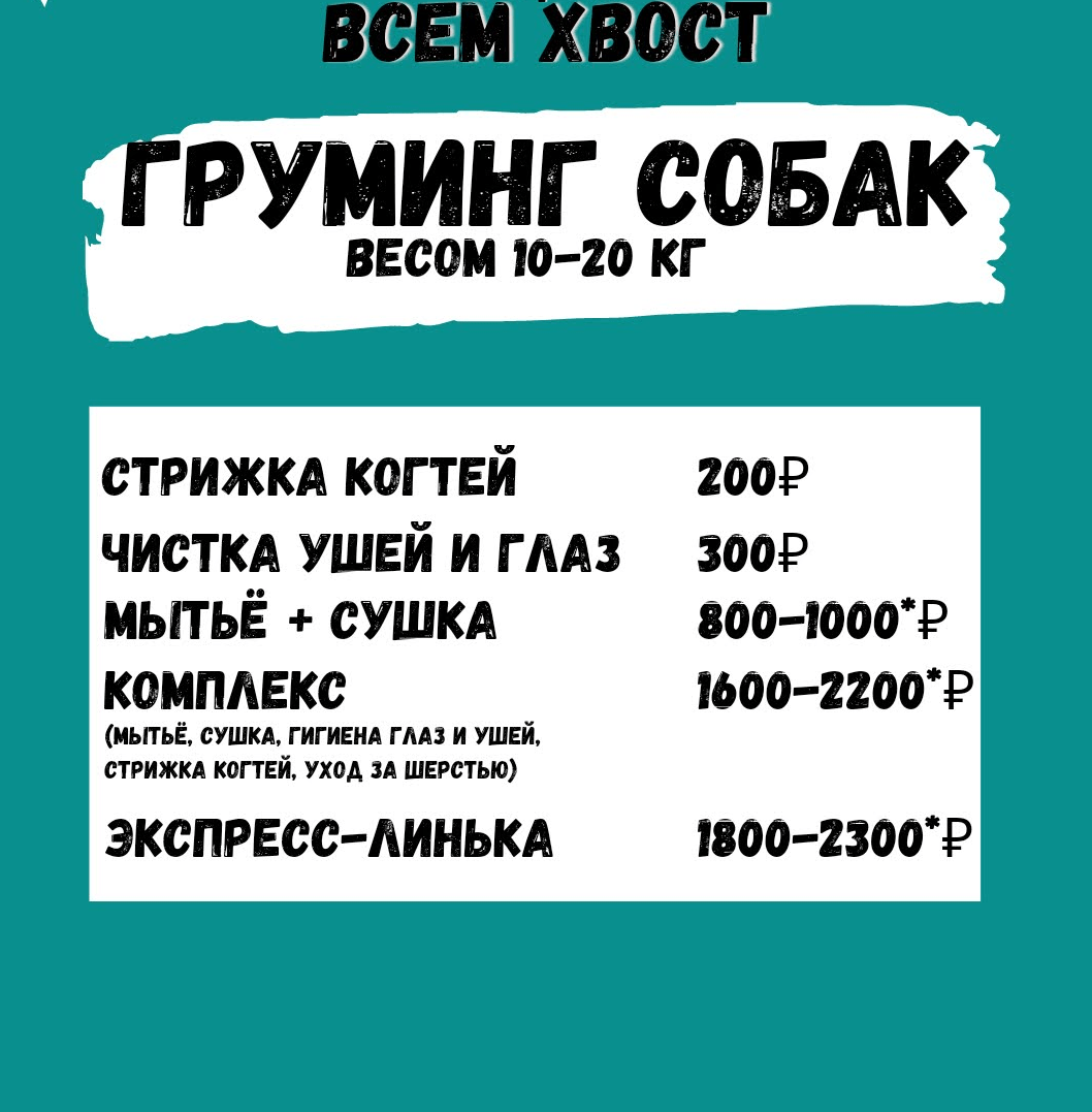Купить Груминг собак 10-20 кг