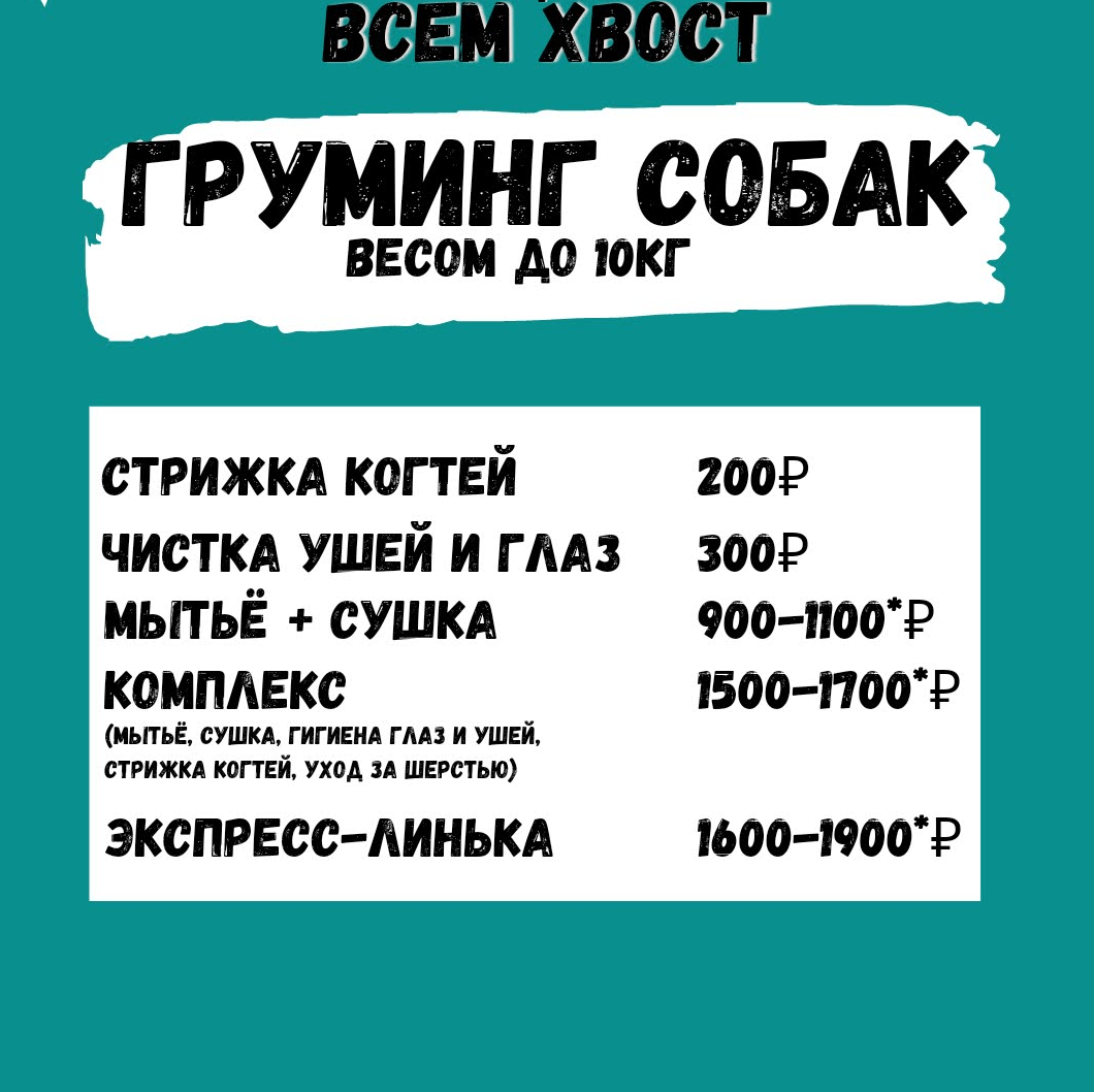 Купить Груминг собак до 10 кг