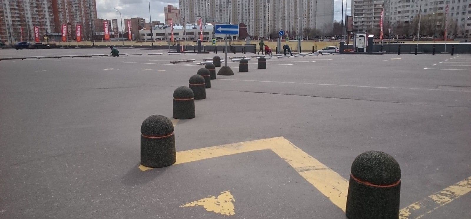 Ограничитель тумба из резиновой крошки дорожного движения parkingwix.com