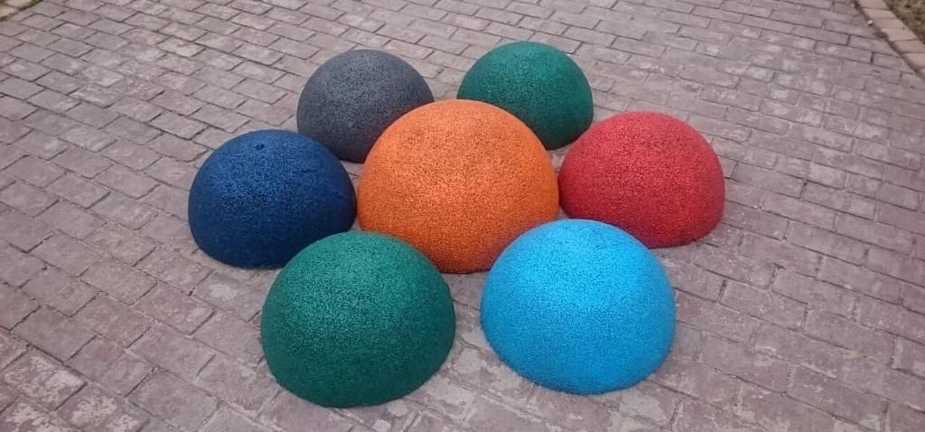 Полусфера из резиновой крошки