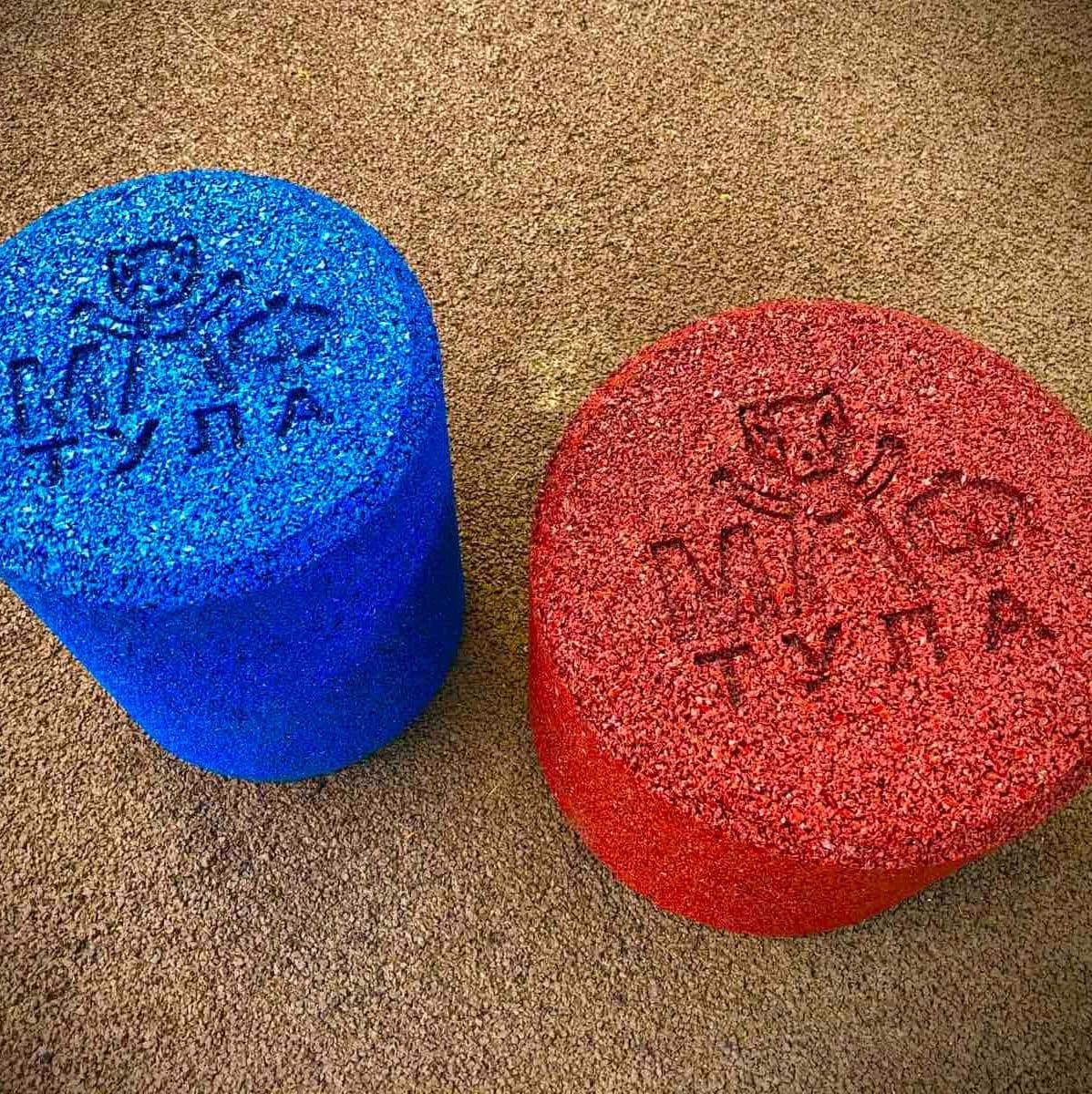Резиновые столбики с логотипом