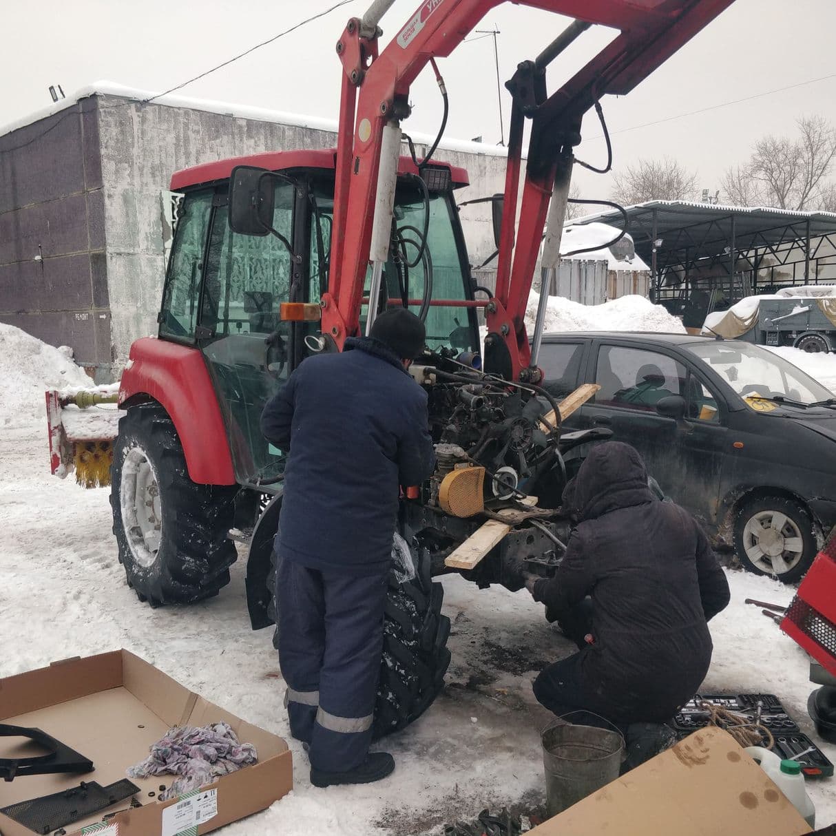 замена сцепления мтз 622