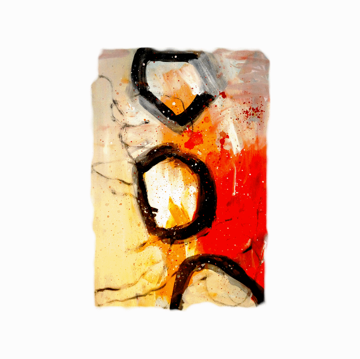 Абстрактная композиция. Холст, масло. Пример картины. Заказать похожую картину можно в Москве. Повтор любой картины на заказ в любой технике: холст, м