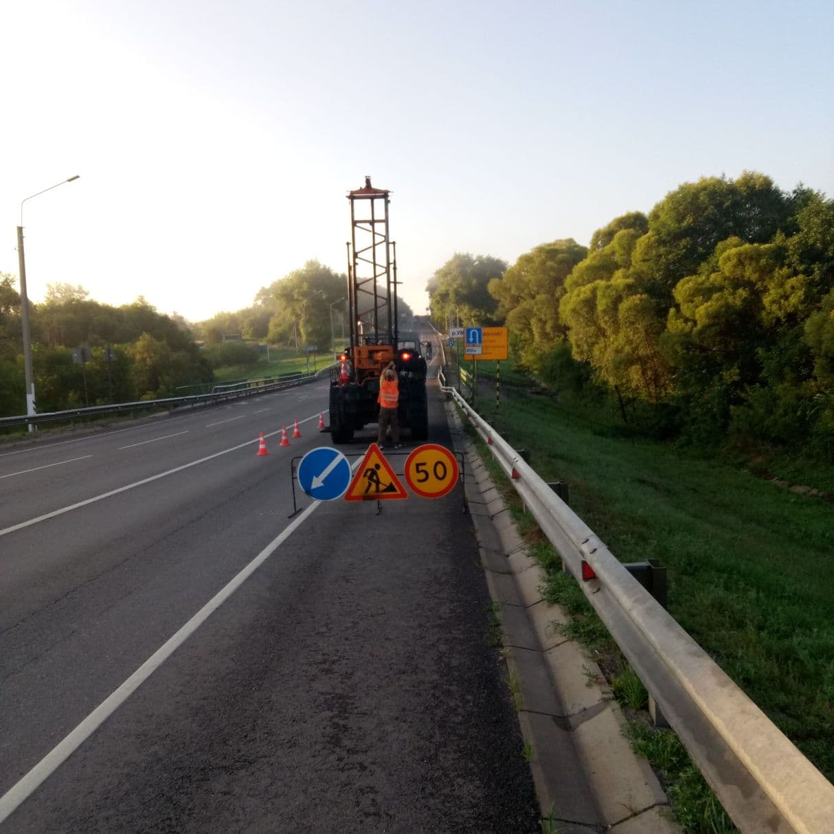 исследование насыпи на подходах к мосту