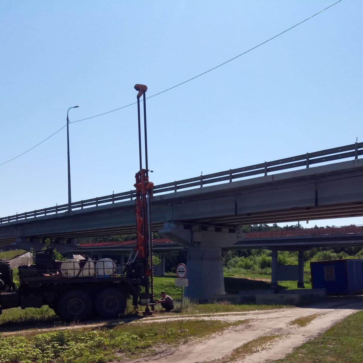 железобетонные опоры моста