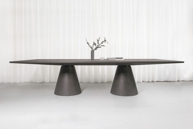 Стол Flyover_Round_T Concrete_D
