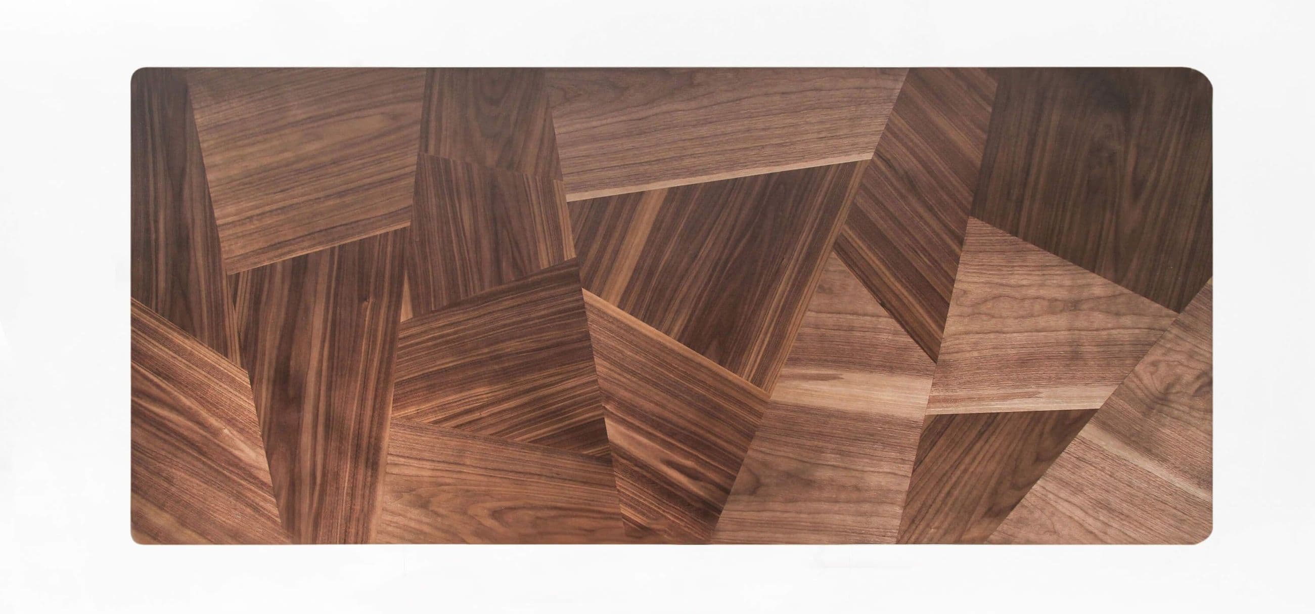 Фото рисунка шпона ореха на столешнице Monolit Art Wood