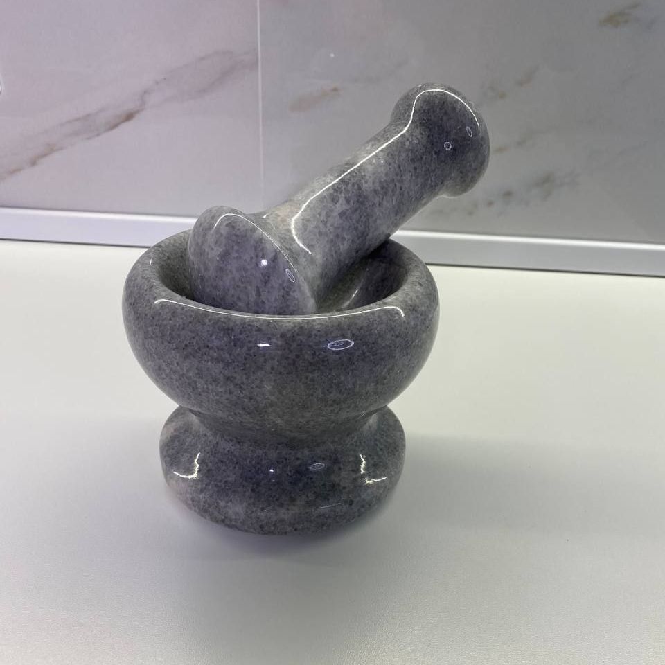 Купить Ступка с пестиком для измельчения из мрамора	