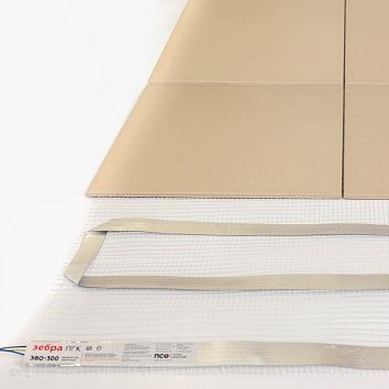 СЕРИЯ ТЕПЛЫЙ ПОЛ ГРЕЮЩИЙ МАТ.  Для напольного размещения в выравнивающие смеси (наливной пол). С нагревателем на сетке быстро и удобно работать. Предн